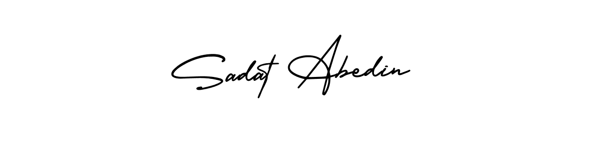 Make a beautiful signature design for name Sadat Abedin. Use this online signature maker to create a handwritten signature for free. Sadat Abedin signature style 3 images and pictures png