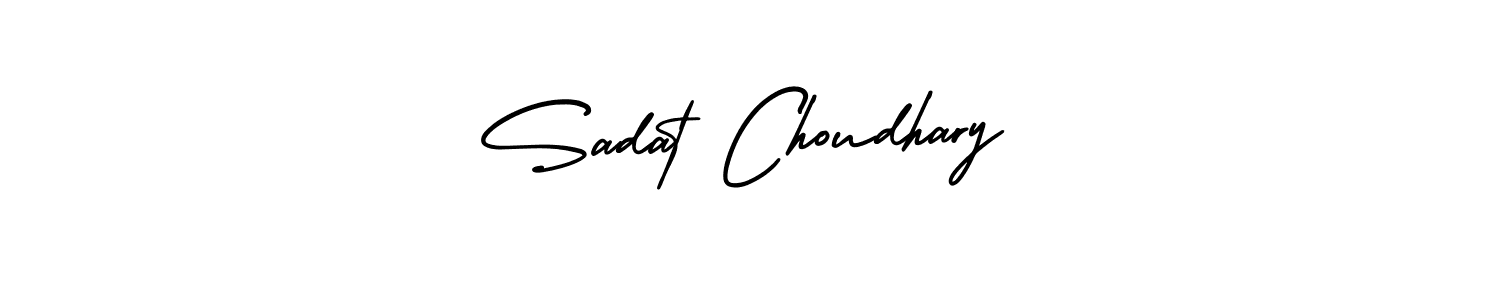 Make a beautiful signature design for name Sadat Choudhary. With this signature (AmerikaSignatureDemo-Regular) style, you can create a handwritten signature for free. Sadat Choudhary signature style 3 images and pictures png