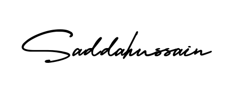 How to make Saddahussain name signature. Use AmerikaSignatureDemo-Regular style for creating short signs online. This is the latest handwritten sign. Saddahussain signature style 3 images and pictures png