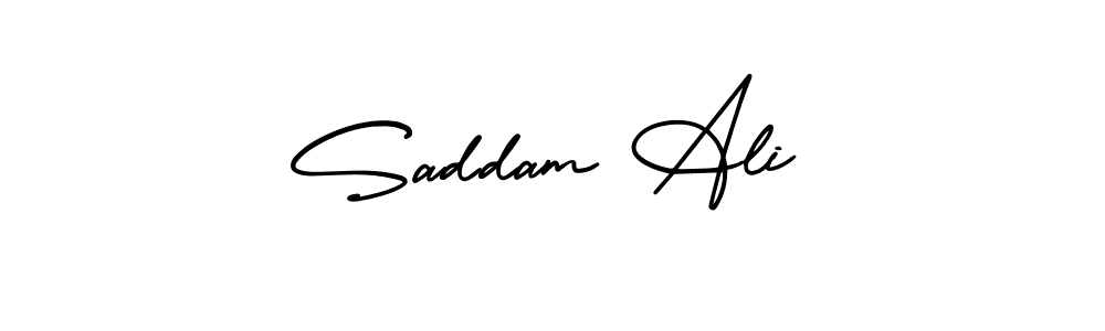 Similarly AmerikaSignatureDemo-Regular is the best handwritten signature design. Signature creator online .You can use it as an online autograph creator for name Saddam Ali. Saddam Ali signature style 3 images and pictures png