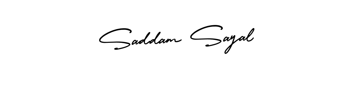 Also You can easily find your signature by using the search form. We will create Saddam Sayal name handwritten signature images for you free of cost using AmerikaSignatureDemo-Regular sign style. Saddam Sayal signature style 3 images and pictures png