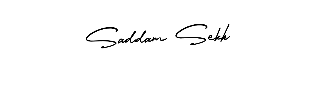 This is the best signature style for the Saddam Sekh name. Also you like these signature font (AmerikaSignatureDemo-Regular). Mix name signature. Saddam Sekh signature style 3 images and pictures png