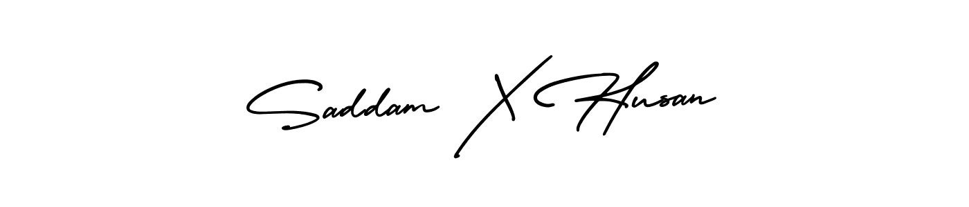 How to make Saddam X Husan signature? AmerikaSignatureDemo-Regular is a professional autograph style. Create handwritten signature for Saddam X Husan name. Saddam X Husan signature style 3 images and pictures png