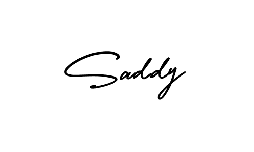 Design your own signature with our free online signature maker. With this signature software, you can create a handwritten (AmerikaSignatureDemo-Regular) signature for name Saddy. Saddy signature style 3 images and pictures png