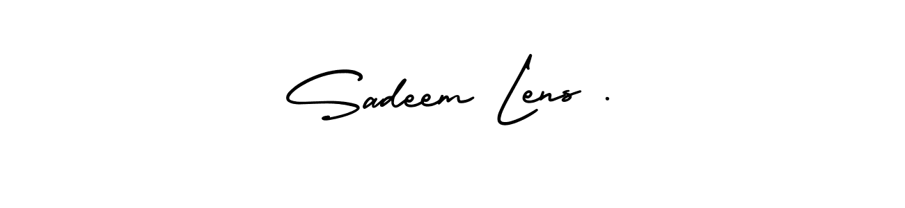 How to make Sadeem Lens . name signature. Use AmerikaSignatureDemo-Regular style for creating short signs online. This is the latest handwritten sign. Sadeem Lens . signature style 3 images and pictures png