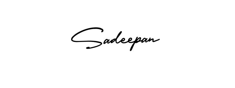 Also we have Sadeepan name is the best signature style. Create professional handwritten signature collection using AmerikaSignatureDemo-Regular autograph style. Sadeepan signature style 3 images and pictures png