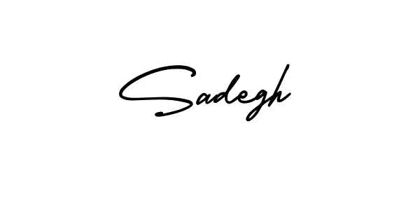 Use a signature maker to create a handwritten signature online. With this signature software, you can design (AmerikaSignatureDemo-Regular) your own signature for name Sadegh. Sadegh signature style 3 images and pictures png