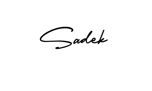 Once you've used our free online signature maker to create your best signature AmerikaSignatureDemo-Regular style, it's time to enjoy all of the benefits that Sadek name signing documents. Sadek signature style 3 images and pictures png