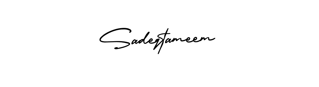 Also we have Sadeqtameem name is the best signature style. Create professional handwritten signature collection using AmerikaSignatureDemo-Regular autograph style. Sadeqtameem signature style 3 images and pictures png