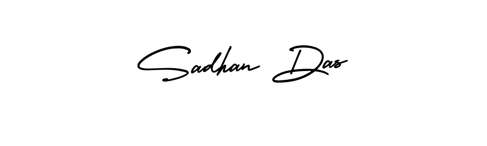 Use a signature maker to create a handwritten signature online. With this signature software, you can design (AmerikaSignatureDemo-Regular) your own signature for name Sadhan Das. Sadhan Das signature style 3 images and pictures png