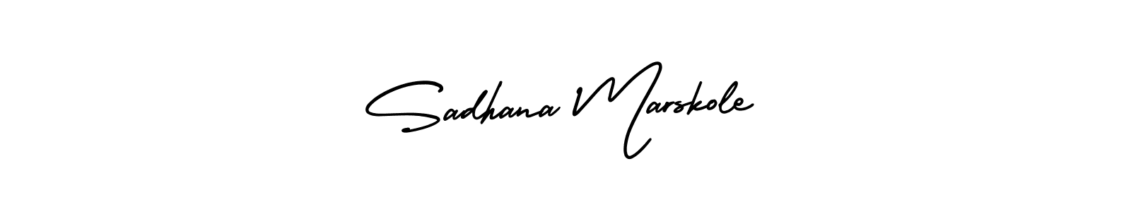 Similarly AmerikaSignatureDemo-Regular is the best handwritten signature design. Signature creator online .You can use it as an online autograph creator for name Sadhana Marskole. Sadhana Marskole signature style 3 images and pictures png