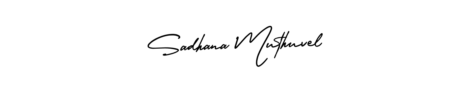 Check out images of Autograph of Sadhana Muthuvel name. Actor Sadhana Muthuvel Signature Style. AmerikaSignatureDemo-Regular is a professional sign style online. Sadhana Muthuvel signature style 3 images and pictures png