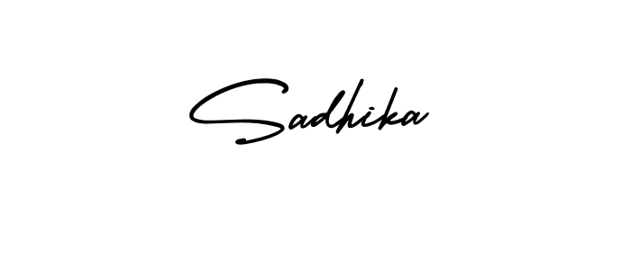 Make a beautiful signature design for name Sadhika. Use this online signature maker to create a handwritten signature for free. Sadhika signature style 3 images and pictures png