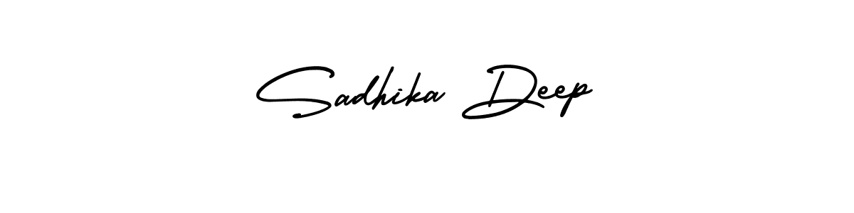 Make a beautiful signature design for name Sadhika Deep. Use this online signature maker to create a handwritten signature for free. Sadhika Deep signature style 3 images and pictures png