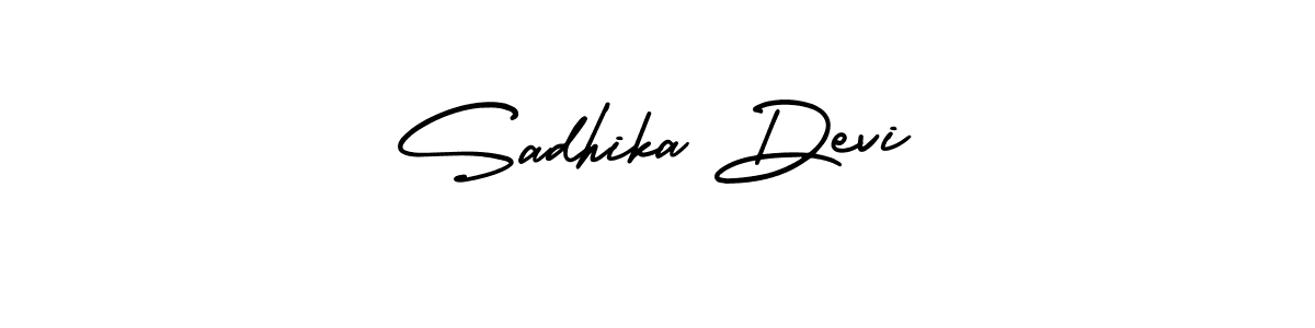 Also we have Sadhika Devi name is the best signature style. Create professional handwritten signature collection using AmerikaSignatureDemo-Regular autograph style. Sadhika Devi signature style 3 images and pictures png