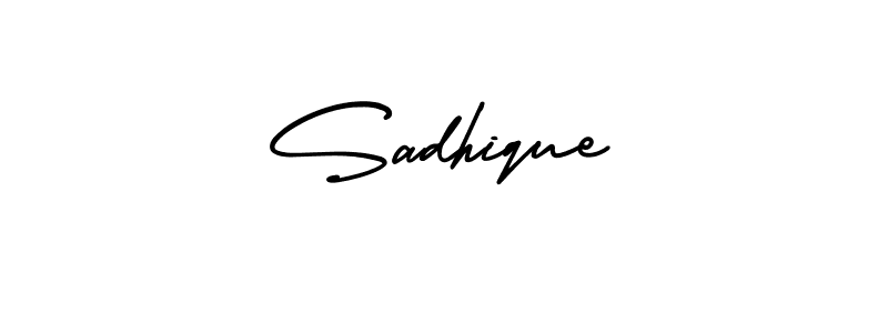 Also we have Sadhique name is the best signature style. Create professional handwritten signature collection using AmerikaSignatureDemo-Regular autograph style. Sadhique signature style 3 images and pictures png