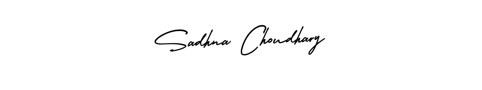 This is the best signature style for the Sadhna Choudhary name. Also you like these signature font (AmerikaSignatureDemo-Regular). Mix name signature. Sadhna Choudhary signature style 3 images and pictures png