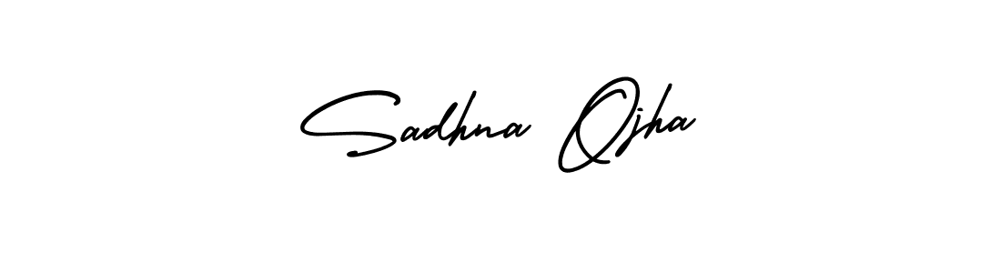 if you are searching for the best signature style for your name Sadhna Ojha. so please give up your signature search. here we have designed multiple signature styles  using AmerikaSignatureDemo-Regular. Sadhna Ojha signature style 3 images and pictures png