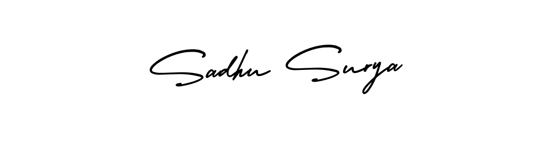 Also we have Sadhu Surya name is the best signature style. Create professional handwritten signature collection using AmerikaSignatureDemo-Regular autograph style. Sadhu Surya signature style 3 images and pictures png