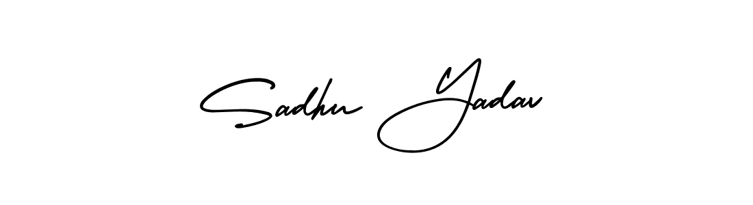 It looks lik you need a new signature style for name Sadhu Yadav. Design unique handwritten (AmerikaSignatureDemo-Regular) signature with our free signature maker in just a few clicks. Sadhu Yadav signature style 3 images and pictures png