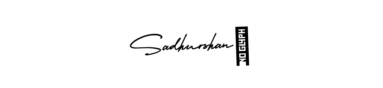 How to make Sadhurshan❤ name signature. Use AmerikaSignatureDemo-Regular style for creating short signs online. This is the latest handwritten sign. Sadhurshan❤ signature style 3 images and pictures png