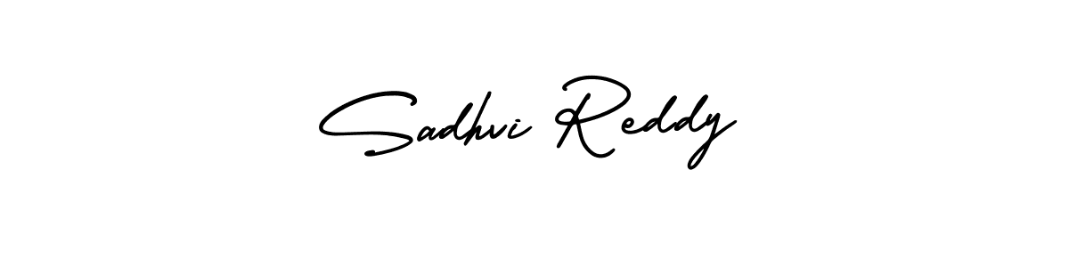 Design your own signature with our free online signature maker. With this signature software, you can create a handwritten (AmerikaSignatureDemo-Regular) signature for name Sadhvi Reddy. Sadhvi Reddy signature style 3 images and pictures png