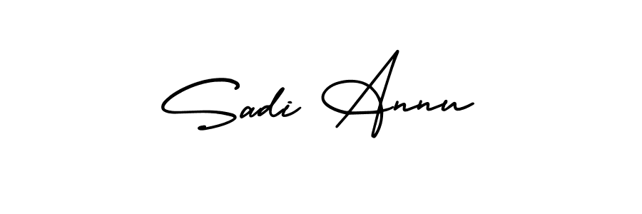 Check out images of Autograph of Sadi Annu name. Actor Sadi Annu Signature Style. AmerikaSignatureDemo-Regular is a professional sign style online. Sadi Annu signature style 3 images and pictures png