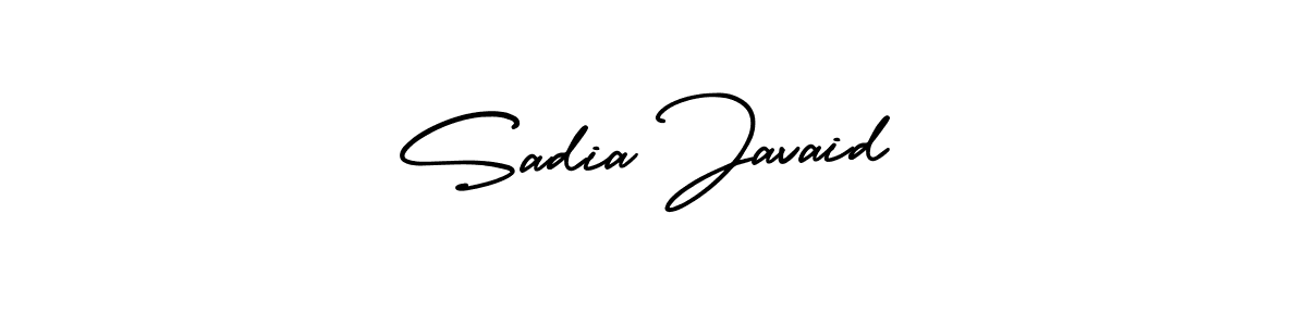 Also You can easily find your signature by using the search form. We will create Sadia Javaid name handwritten signature images for you free of cost using AmerikaSignatureDemo-Regular sign style. Sadia Javaid signature style 3 images and pictures png