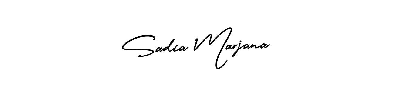 Design your own signature with our free online signature maker. With this signature software, you can create a handwritten (AmerikaSignatureDemo-Regular) signature for name Sadia Marjana. Sadia Marjana signature style 3 images and pictures png