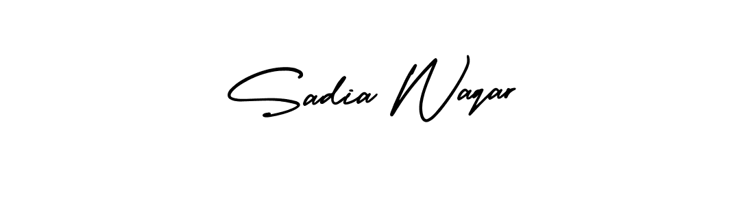 if you are searching for the best signature style for your name Sadia Waqar. so please give up your signature search. here we have designed multiple signature styles  using AmerikaSignatureDemo-Regular. Sadia Waqar signature style 3 images and pictures png