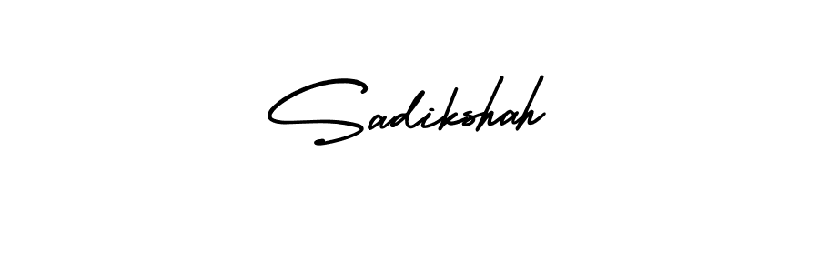 It looks lik you need a new signature style for name Sadikshah. Design unique handwritten (AmerikaSignatureDemo-Regular) signature with our free signature maker in just a few clicks. Sadikshah signature style 3 images and pictures png