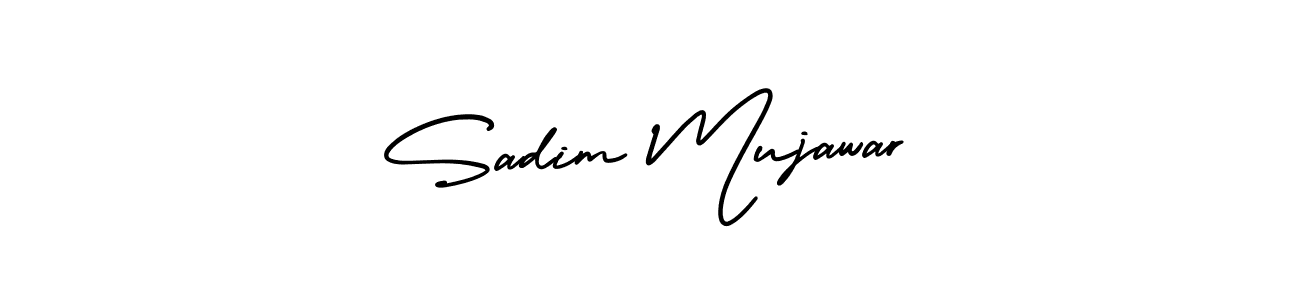 Design your own signature with our free online signature maker. With this signature software, you can create a handwritten (AmerikaSignatureDemo-Regular) signature for name Sadim Mujawar. Sadim Mujawar signature style 3 images and pictures png