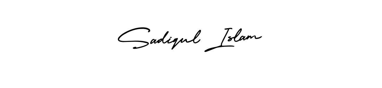Sadiqul Islam stylish signature style. Best Handwritten Sign (AmerikaSignatureDemo-Regular) for my name. Handwritten Signature Collection Ideas for my name Sadiqul Islam. Sadiqul Islam signature style 3 images and pictures png