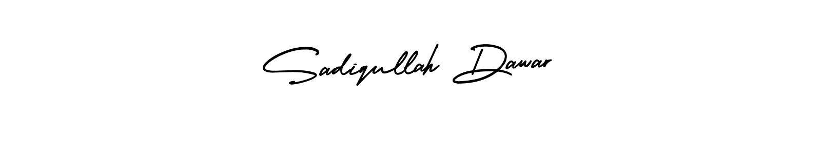 Make a beautiful signature design for name Sadiqullah Dawar. With this signature (AmerikaSignatureDemo-Regular) style, you can create a handwritten signature for free. Sadiqullah Dawar signature style 3 images and pictures png