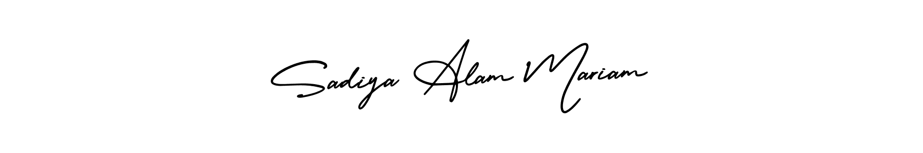 Also You can easily find your signature by using the search form. We will create Sadiya Alam Mariam name handwritten signature images for you free of cost using AmerikaSignatureDemo-Regular sign style. Sadiya Alam Mariam signature style 3 images and pictures png