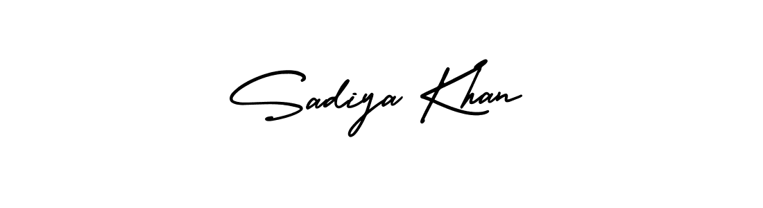 How to Draw Sadiya Khan signature style? AmerikaSignatureDemo-Regular is a latest design signature styles for name Sadiya Khan. Sadiya Khan signature style 3 images and pictures png