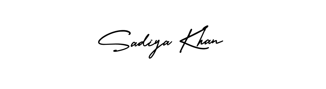 How to make Sadiya Khan signature? AmerikaSignatureDemo-Regular is a professional autograph style. Create handwritten signature for Sadiya Khan name. Sadiya Khan signature style 3 images and pictures png