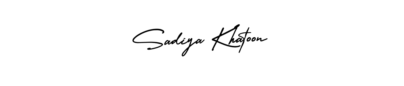 if you are searching for the best signature style for your name Sadiya Khatoon. so please give up your signature search. here we have designed multiple signature styles  using AmerikaSignatureDemo-Regular. Sadiya Khatoon signature style 3 images and pictures png