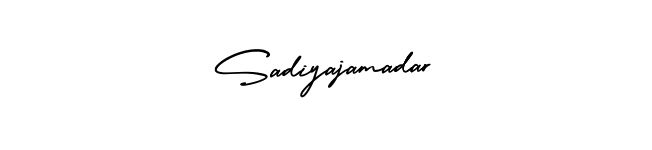 Use a signature maker to create a handwritten signature online. With this signature software, you can design (AmerikaSignatureDemo-Regular) your own signature for name Sadiyajamadar. Sadiyajamadar signature style 3 images and pictures png