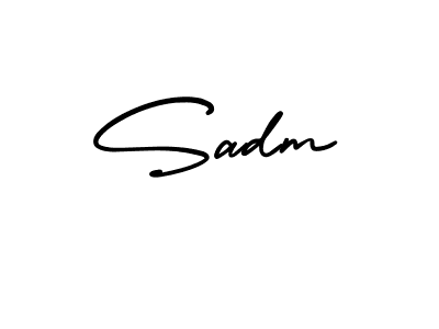 Sadm stylish signature style. Best Handwritten Sign (AmerikaSignatureDemo-Regular) for my name. Handwritten Signature Collection Ideas for my name Sadm. Sadm signature style 3 images and pictures png
