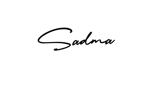 Make a beautiful signature design for name Sadma. With this signature (AmerikaSignatureDemo-Regular) style, you can create a handwritten signature for free. Sadma signature style 3 images and pictures png