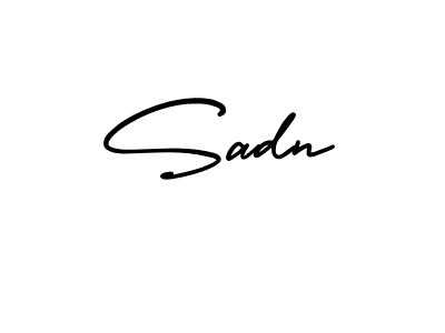 You should practise on your own different ways (AmerikaSignatureDemo-Regular) to write your name (Sadn) in signature. don't let someone else do it for you. Sadn signature style 3 images and pictures png