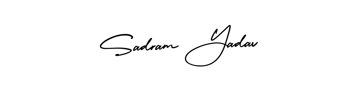 Make a beautiful signature design for name Sadram Yadav. With this signature (AmerikaSignatureDemo-Regular) style, you can create a handwritten signature for free. Sadram Yadav signature style 3 images and pictures png
