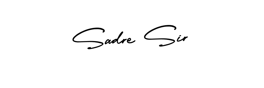 Make a short Sadre Sir signature style. Manage your documents anywhere anytime using AmerikaSignatureDemo-Regular. Create and add eSignatures, submit forms, share and send files easily. Sadre Sir signature style 3 images and pictures png