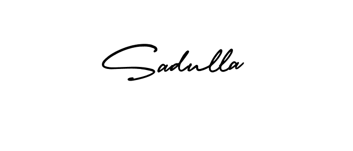 Sadulla stylish signature style. Best Handwritten Sign (AmerikaSignatureDemo-Regular) for my name. Handwritten Signature Collection Ideas for my name Sadulla. Sadulla signature style 3 images and pictures png