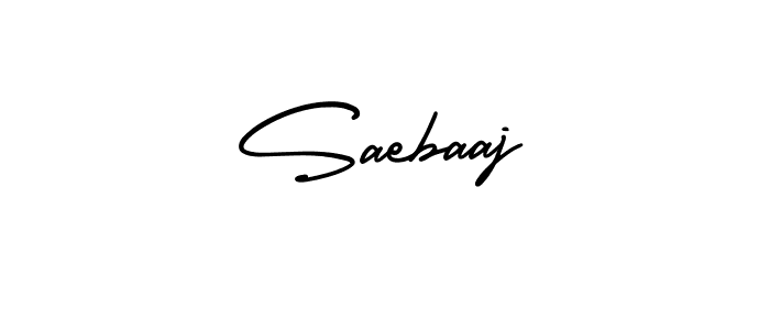 The best way (AmerikaSignatureDemo-Regular) to make a short signature is to pick only two or three words in your name. The name Saebaaj include a total of six letters. For converting this name. Saebaaj signature style 3 images and pictures png