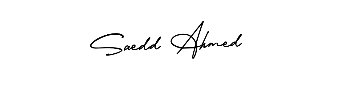 AmerikaSignatureDemo-Regular is a professional signature style that is perfect for those who want to add a touch of class to their signature. It is also a great choice for those who want to make their signature more unique. Get Saedd Ahmed name to fancy signature for free. Saedd Ahmed signature style 3 images and pictures png