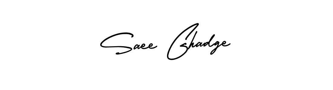 Similarly AmerikaSignatureDemo-Regular is the best handwritten signature design. Signature creator online .You can use it as an online autograph creator for name Saee Ghadge. Saee Ghadge signature style 3 images and pictures png