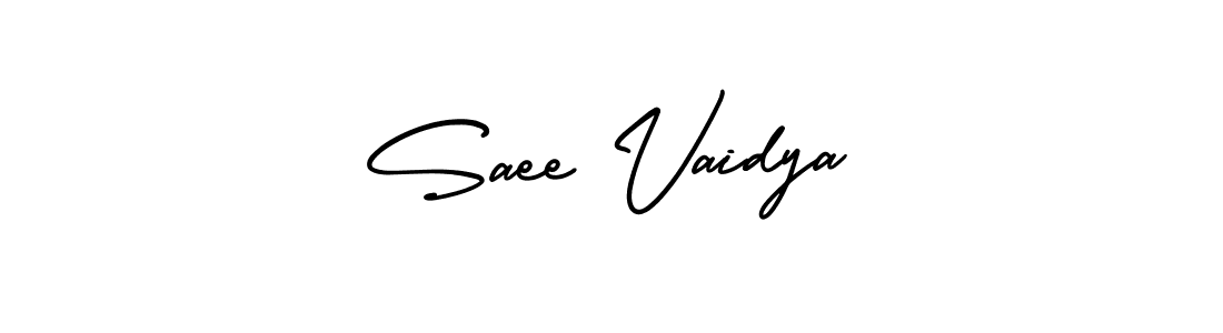 You should practise on your own different ways (AmerikaSignatureDemo-Regular) to write your name (Saee Vaidya) in signature. don't let someone else do it for you. Saee Vaidya signature style 3 images and pictures png