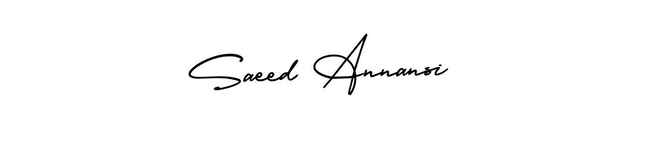 How to Draw Saeed Annansi signature style? AmerikaSignatureDemo-Regular is a latest design signature styles for name Saeed Annansi. Saeed Annansi signature style 3 images and pictures png